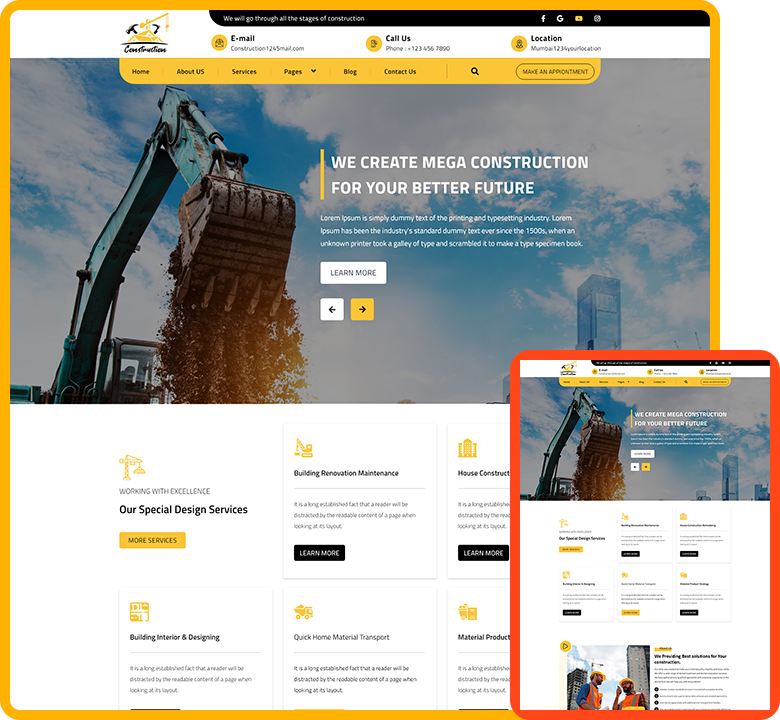 Construction WordPress Theme
