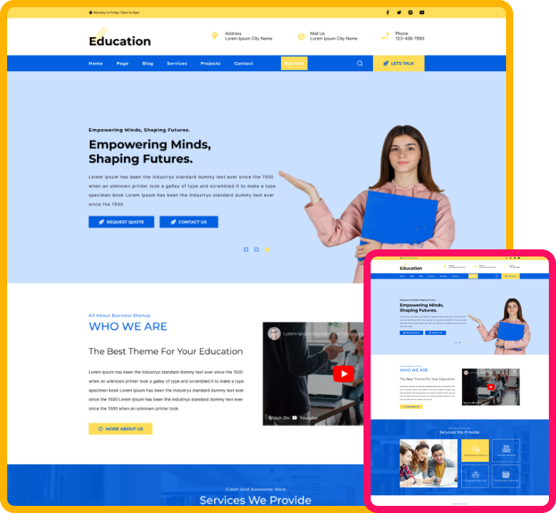 Free Educational WordPress Theme