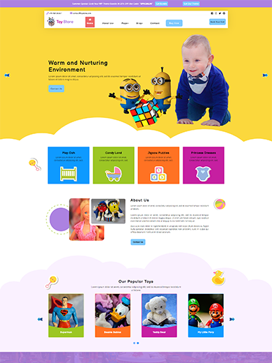 Free Kids WordPress Theme