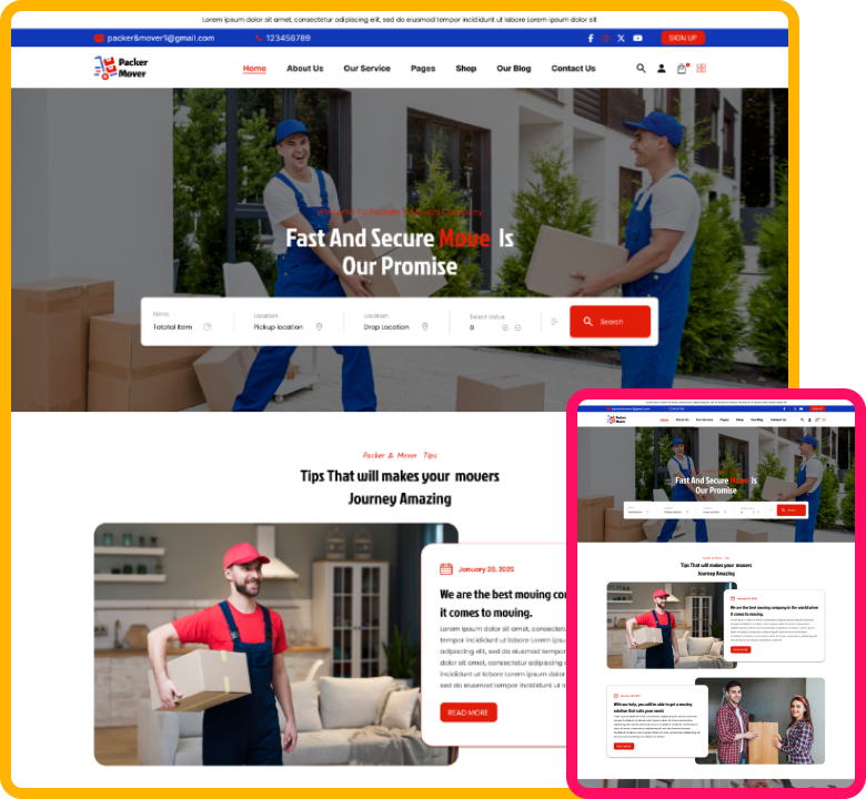 Free Packers WordPress Theme