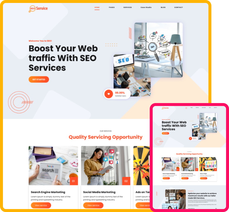 Free SEO Agency WordPress Theme