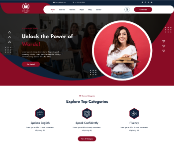 Free English Classes WordPress Theme