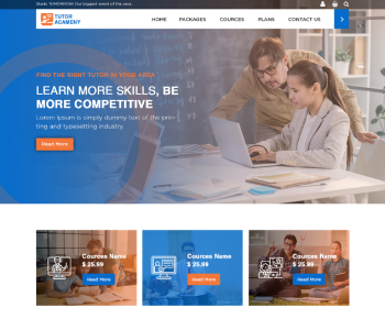 Free Tutor WordPress Theme